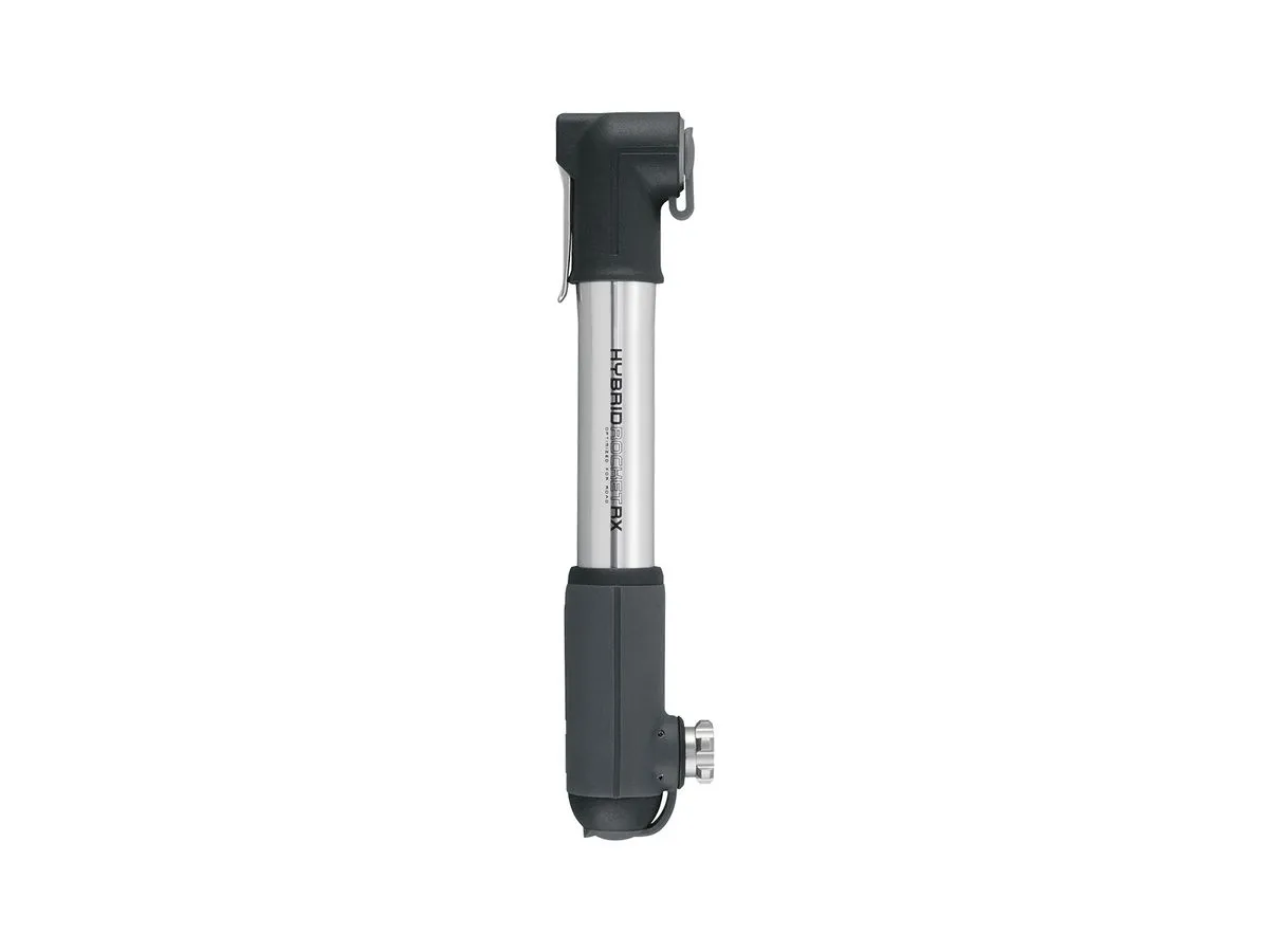 Topeak Mini Pump HybridRocket RX Silver   1x Threaded CO2 Cartridge