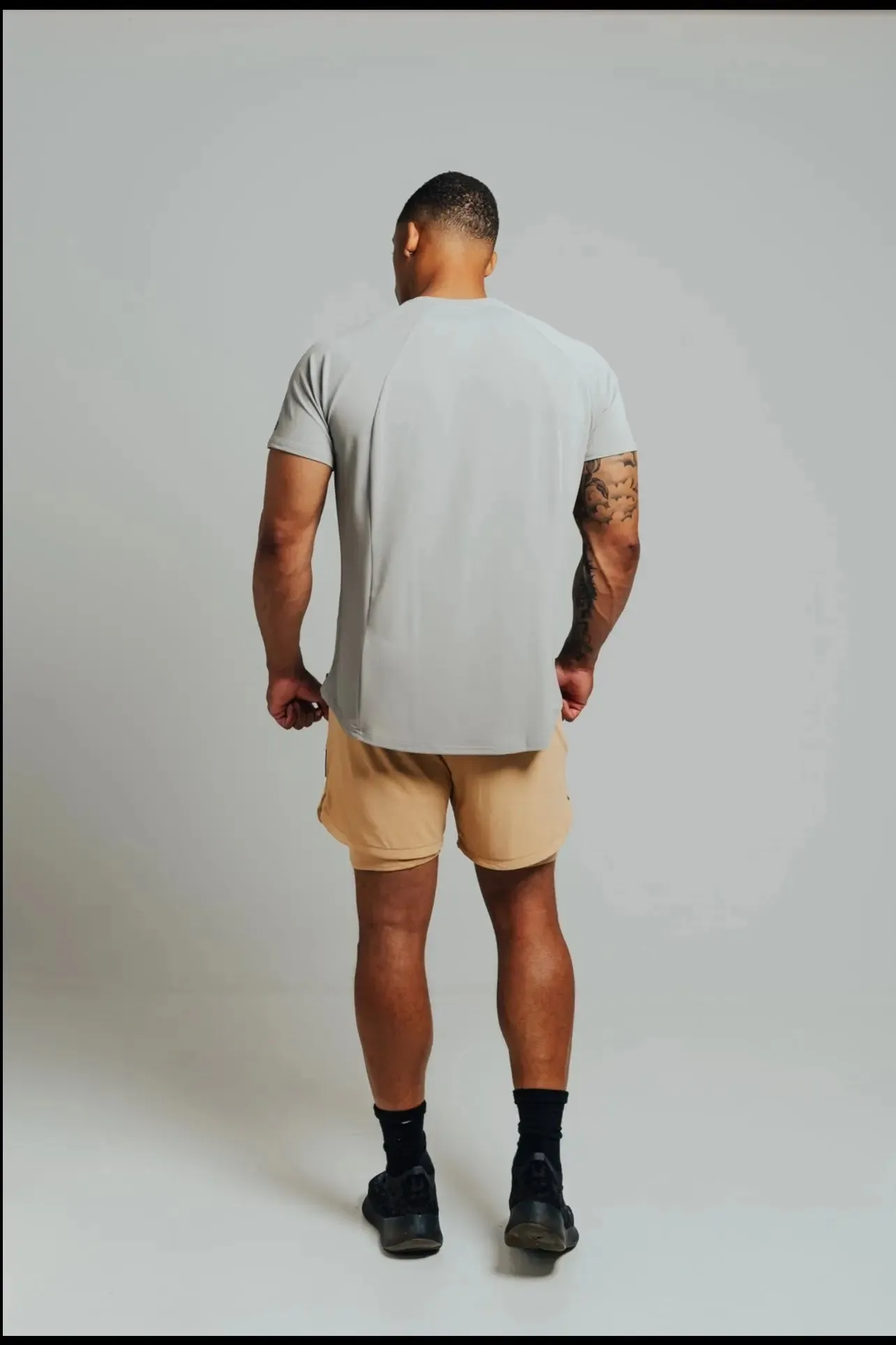 Total War Ai1 “Give Your All” Short Sleeve - Ghost Grey