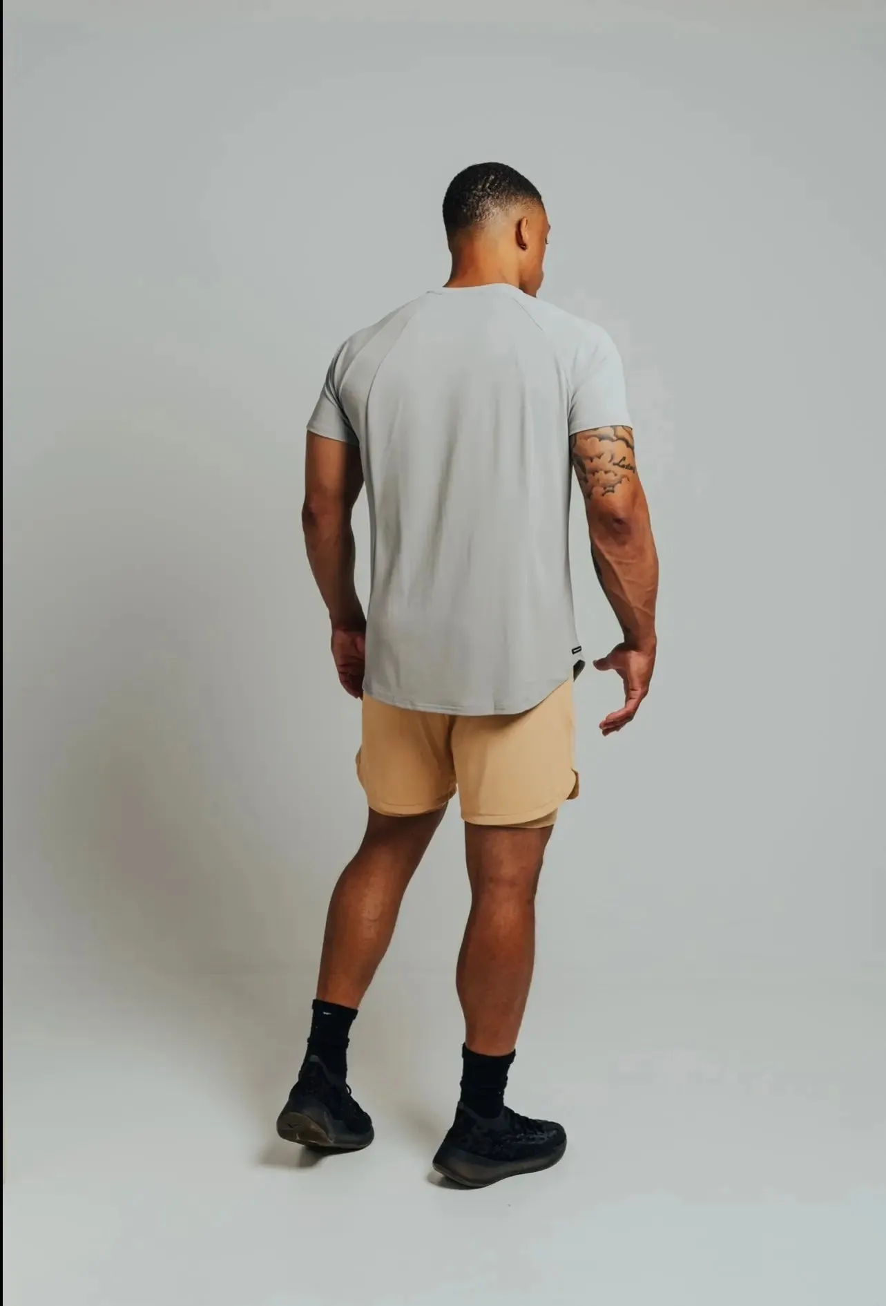 Total War Ai1 “Give Your All” Short Sleeve - Ghost Grey