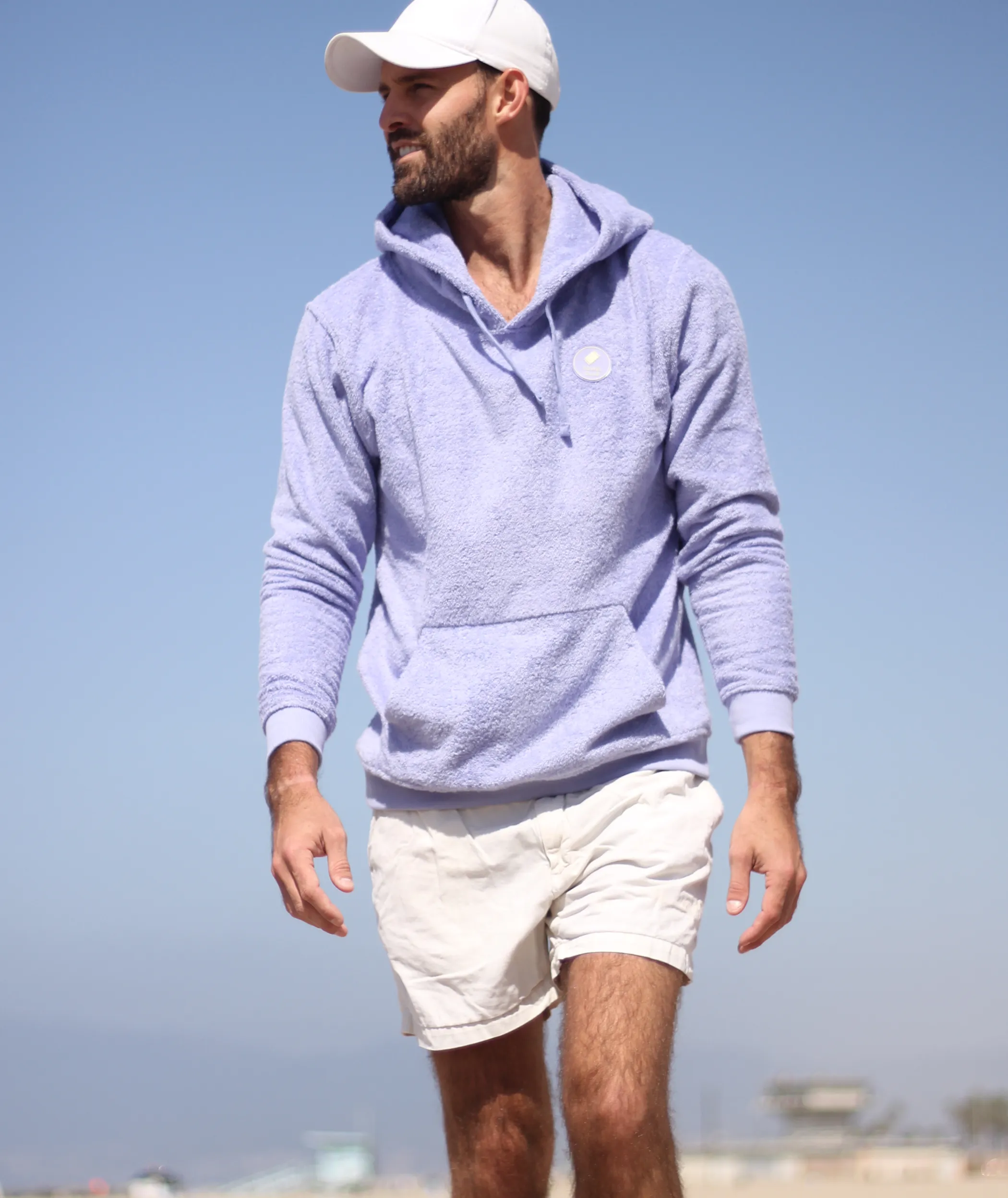 Towel Hoodie Soft Violet