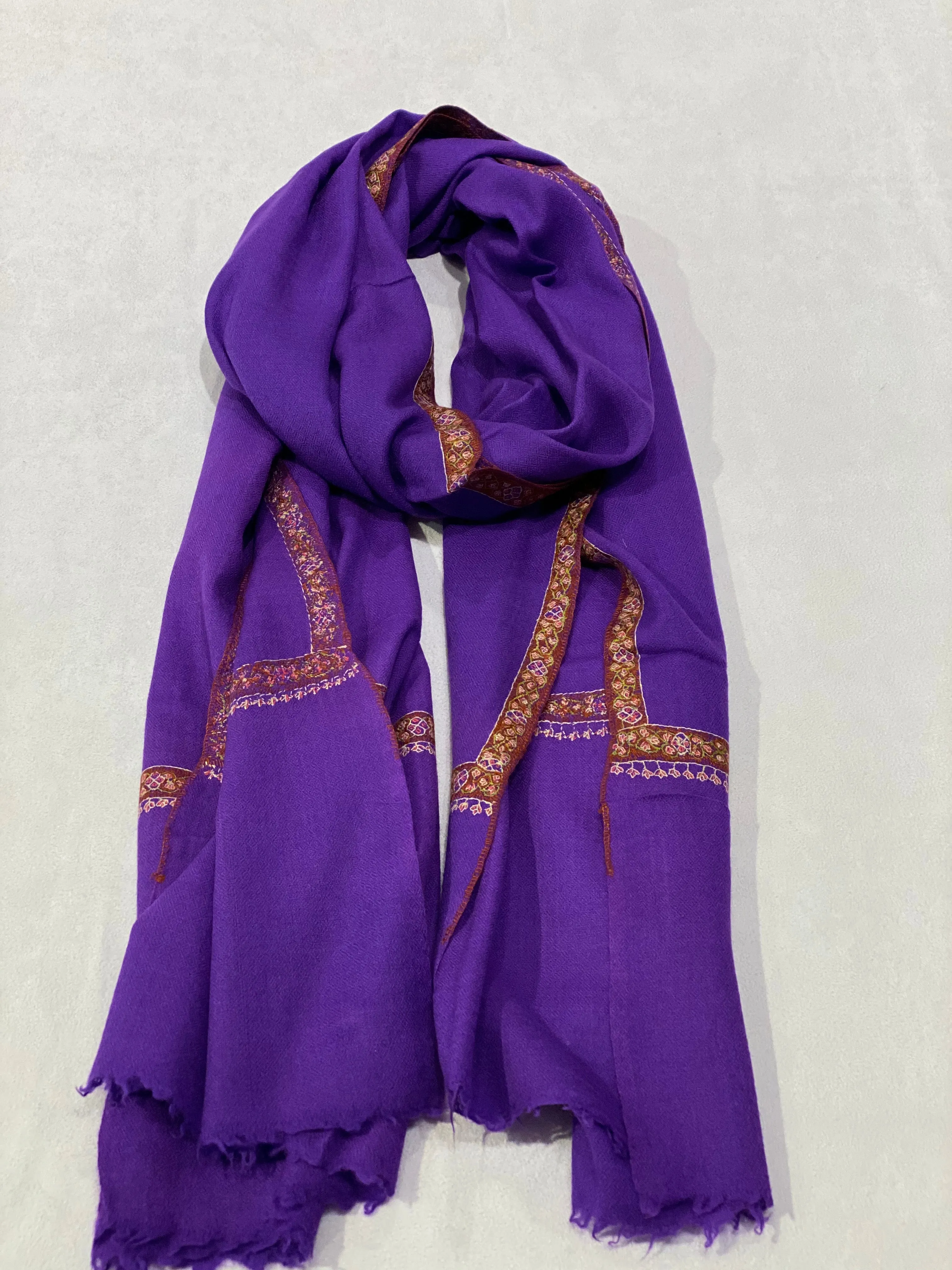 TRIM WOVEN CASHMERE SCARF