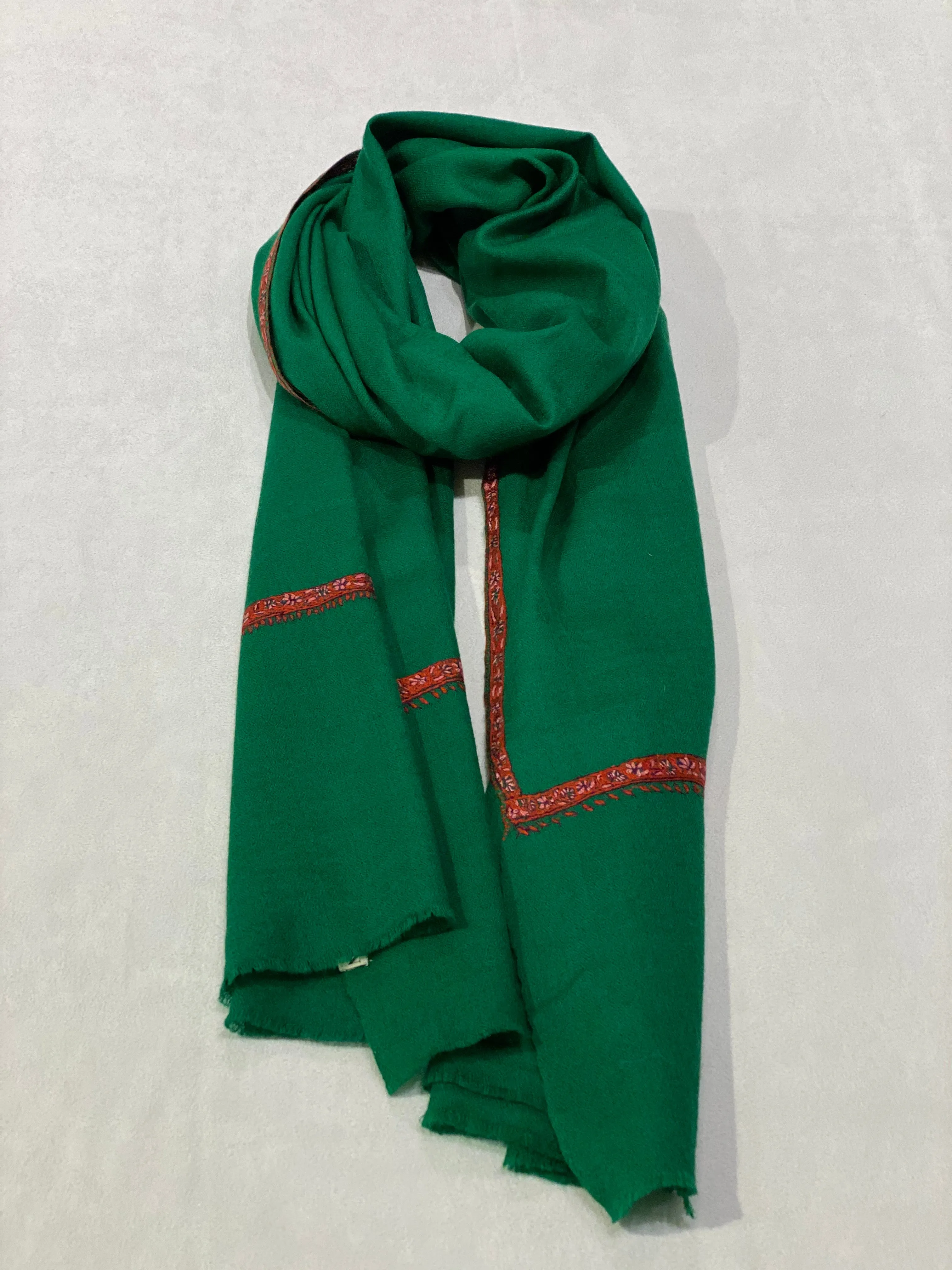 TRIM WOVEN CASHMERE SCARF