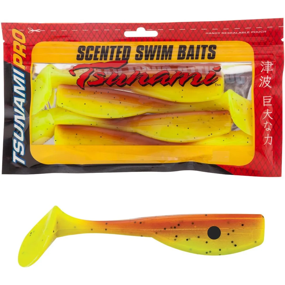 Tsunami Pro Paddle Tail Soft Plastic Lure 3 inch - Mega Clearance
