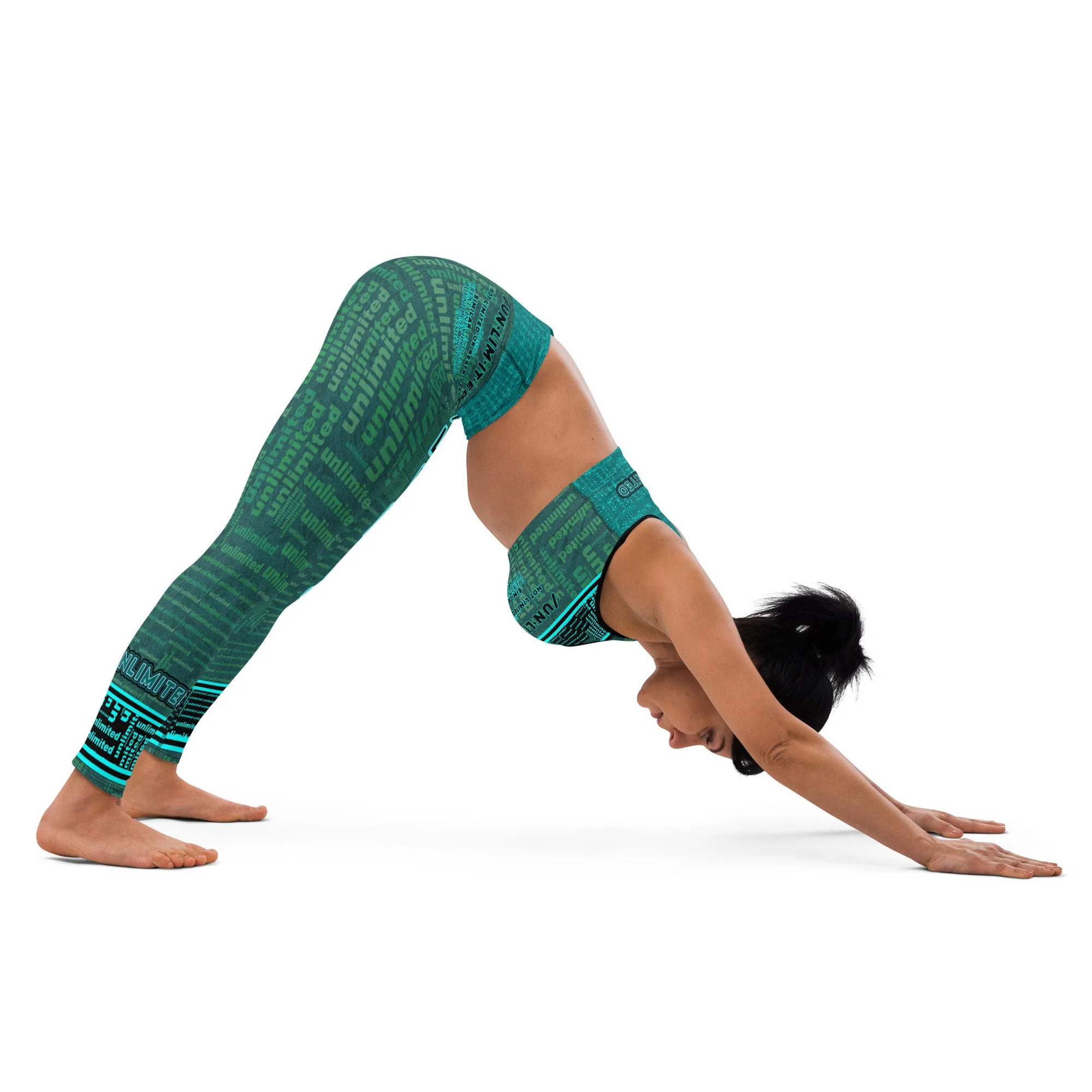 Unlimited Green - Yoga Running Lounging Leggings