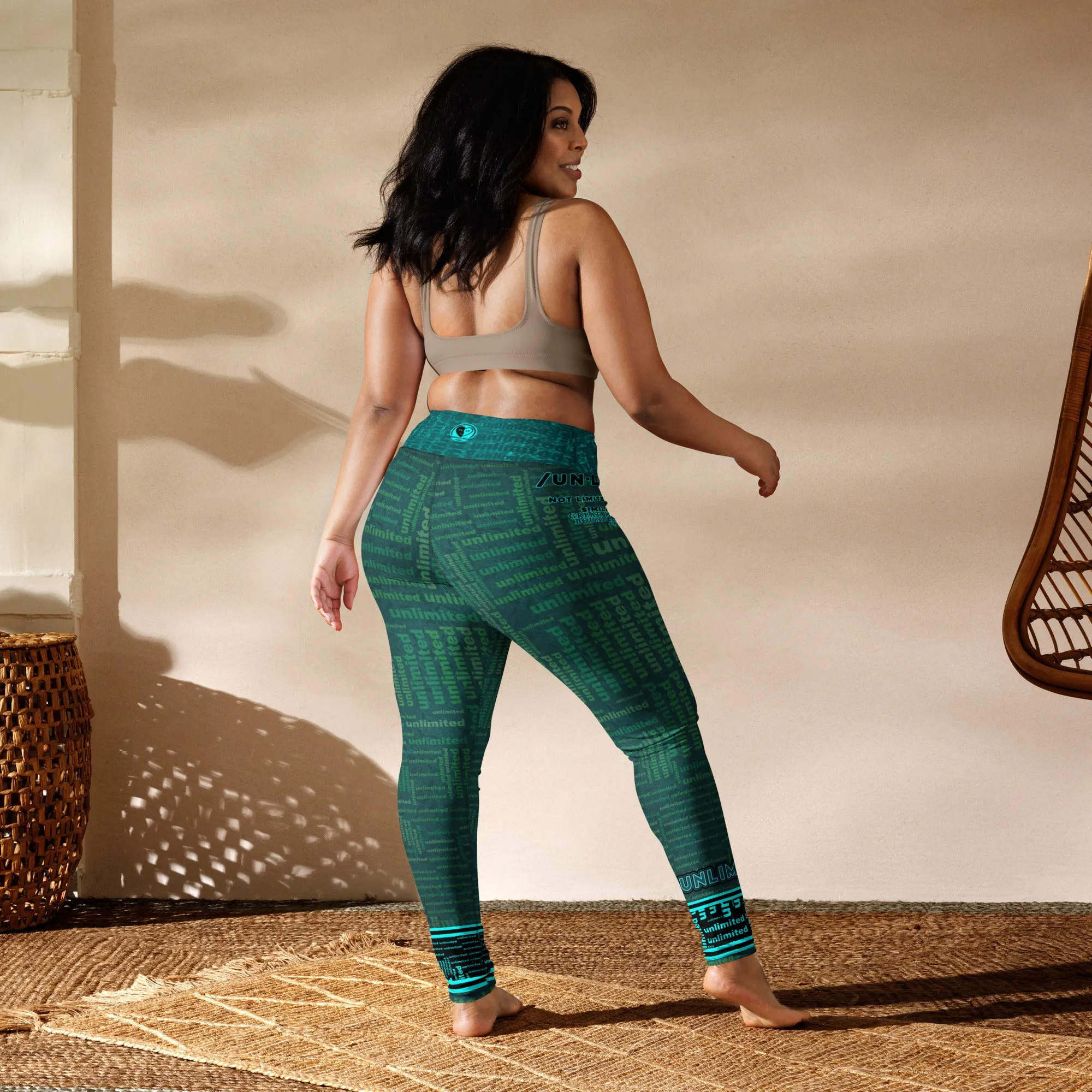Unlimited Green - Yoga Running Lounging Leggings