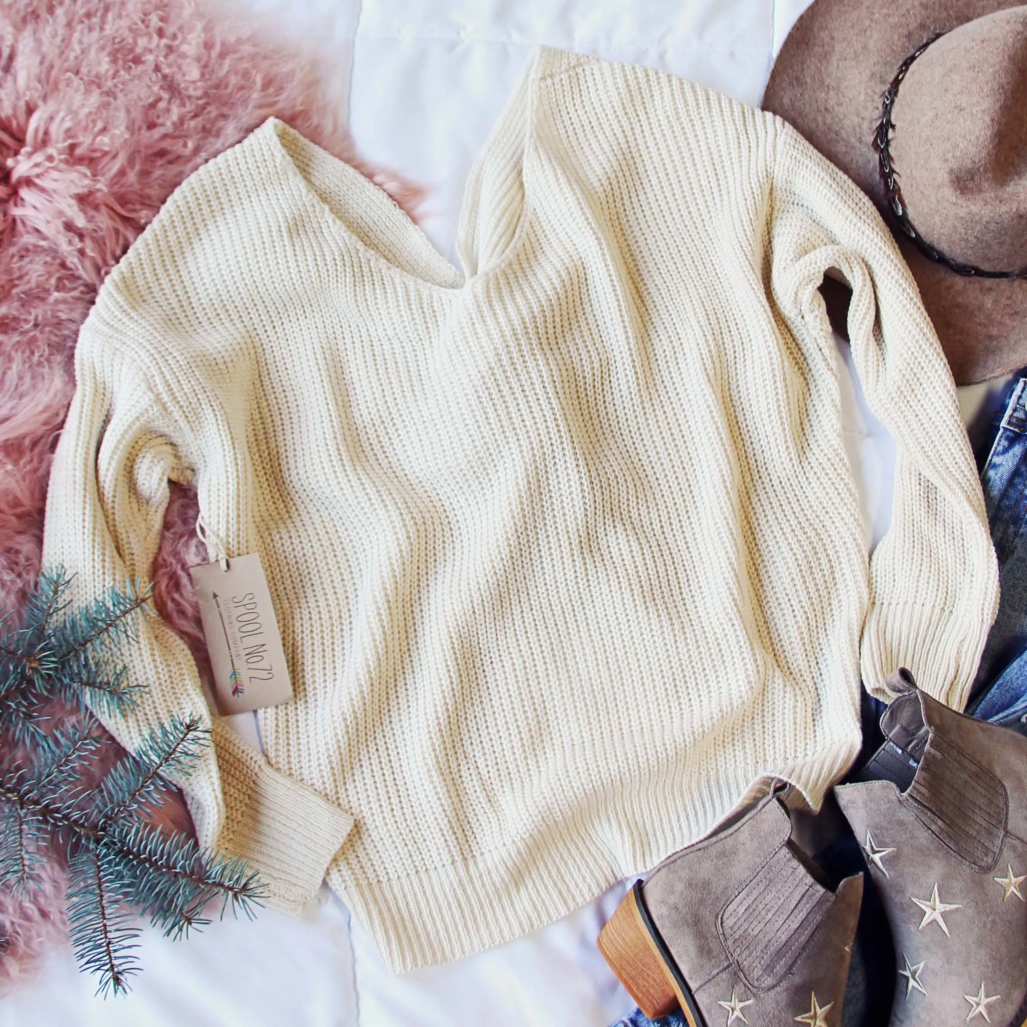 Venice Cozy Sweater in Cream