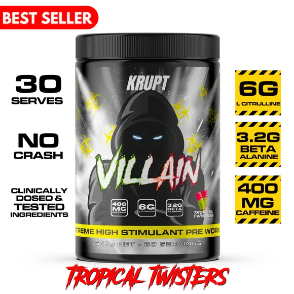 Villain High Stim Pre Workout by Krupt