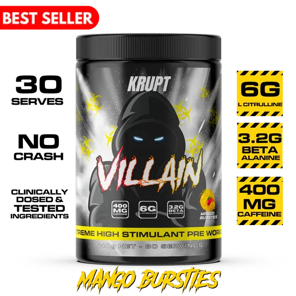 Villain High Stim Pre Workout by Krupt