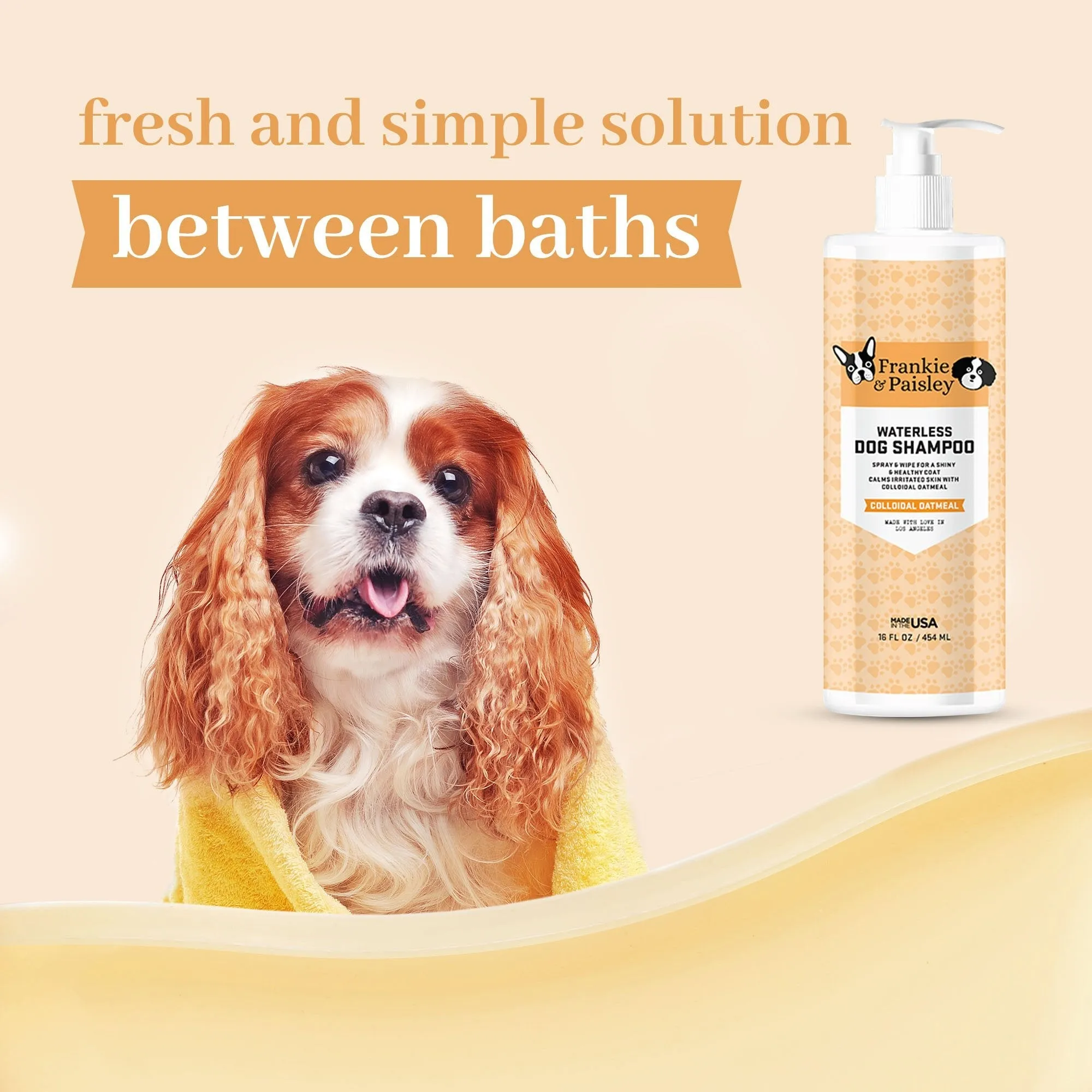 Waterless Dog Shampoo - Colloidal Oatmeal - 16oz