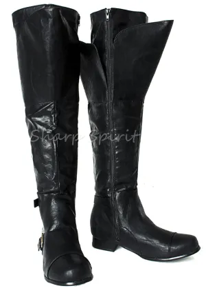 Western Cosplay Tall Mens Boots