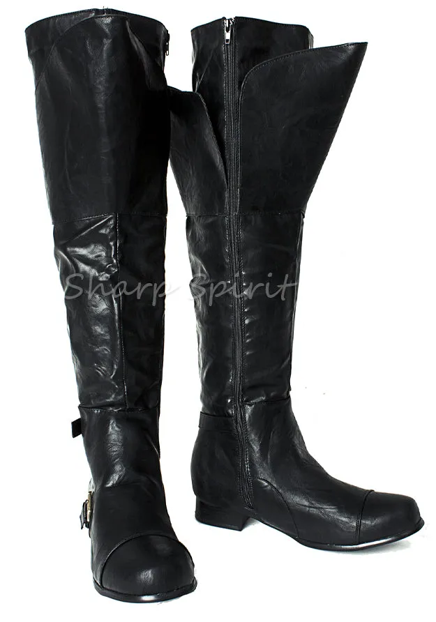 Western Cosplay Tall Mens Boots