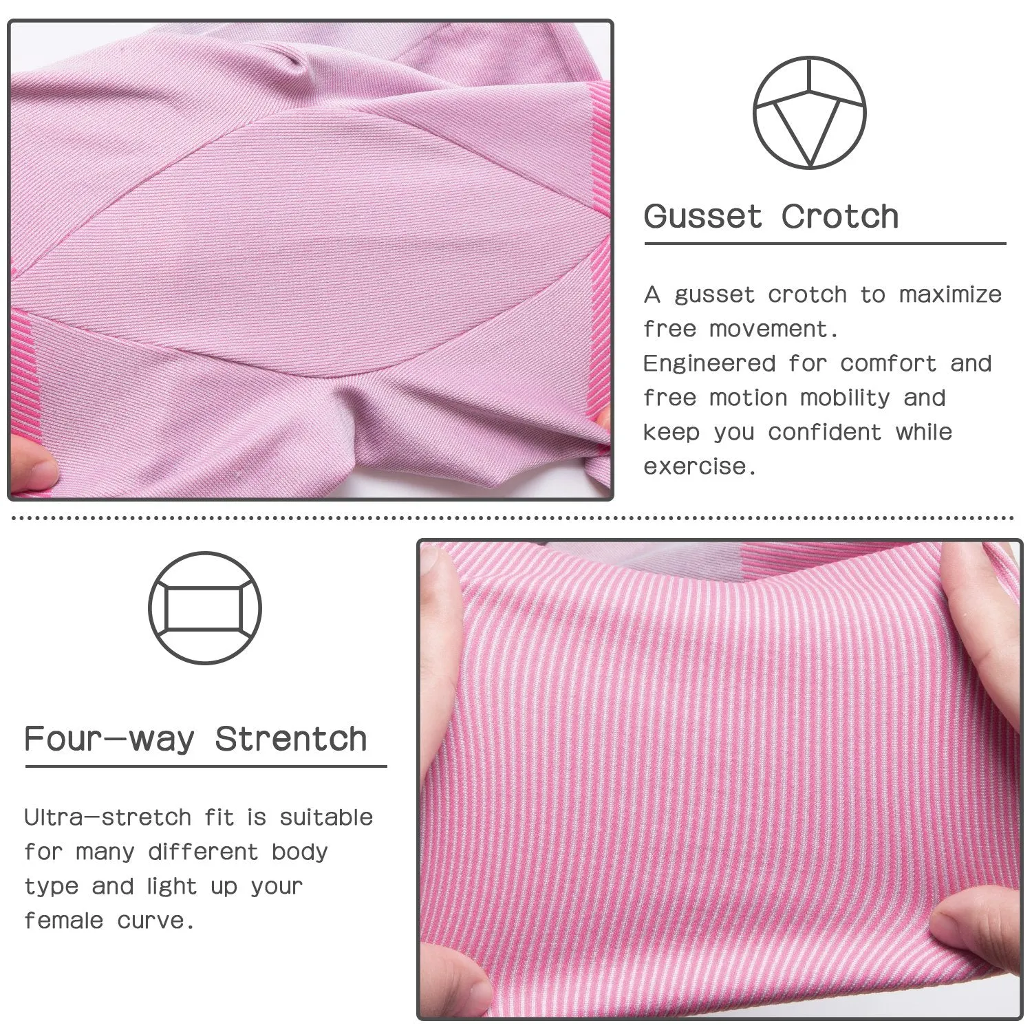 Women's High Waist Yoga Pants Seamless Ombre Workout Gym Running Leggings Naked Feeling