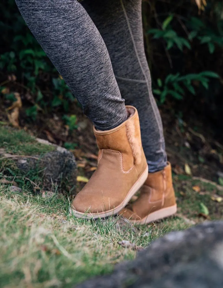 Women's Olukai | Pa'ina Hulu Shearling Bootie | Tan