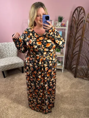 Worthy of More Maxi Dress w/Pockets - Black