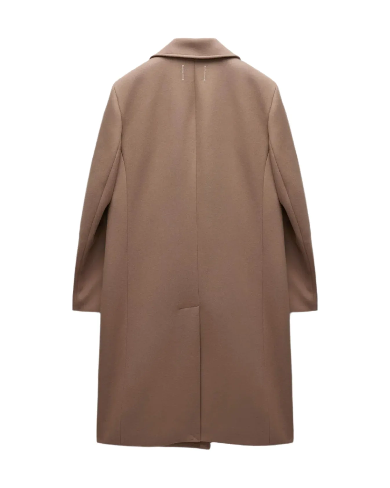 Woven Cashmere Polo Coat