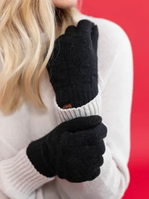 Woven Checkered Texture Gloves