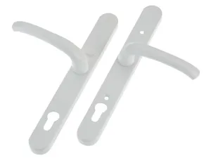 Yale Locks Retro Door Handle Pvcu Polished Pvd White Finish