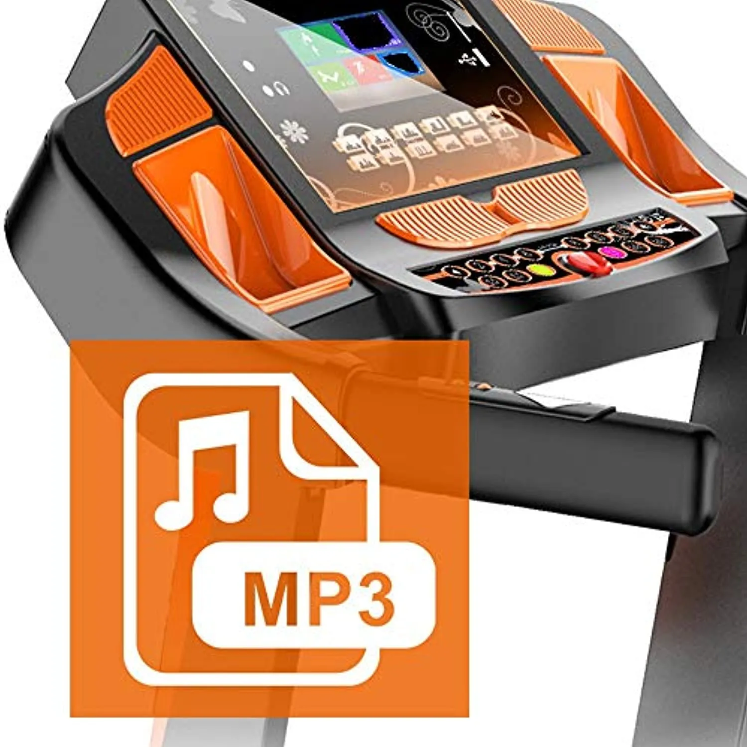 Zzfni Treadmill Multifunction Treadmill, Household Electric Folding Treadmill Mute Small Weight Loss Fitness Equipment Foldable Treadmill